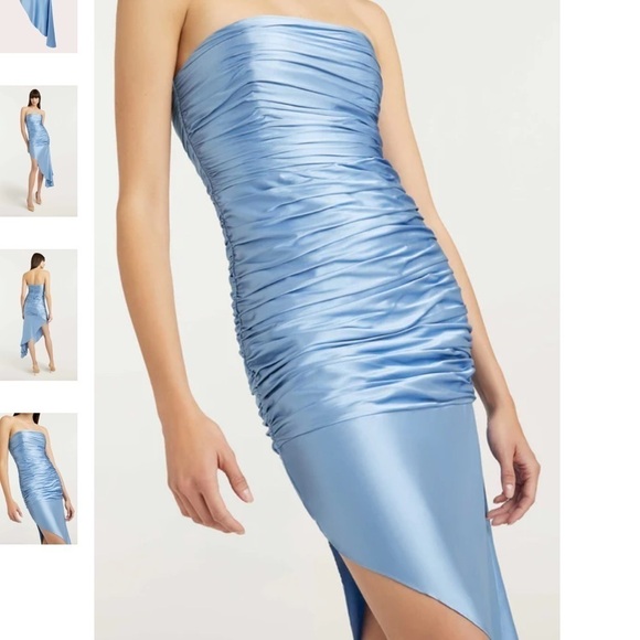 Cinq a Sept ELIZA Strapless Silk DRESS - Picture 3 of 10